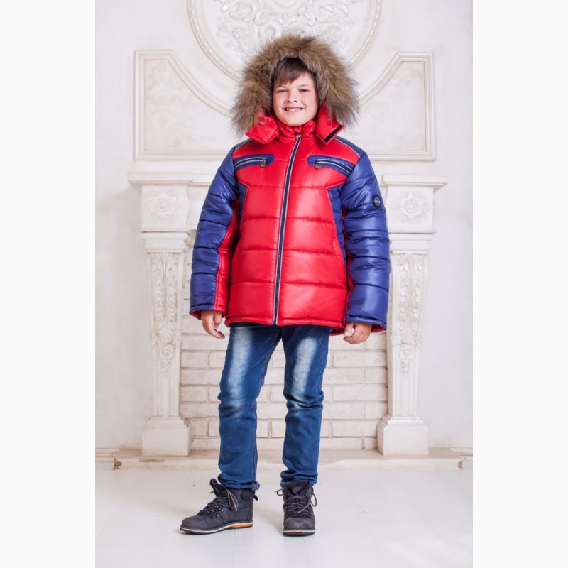 Фото 5. Зимняя куртка для мальчика Cэм гранат разные цвета