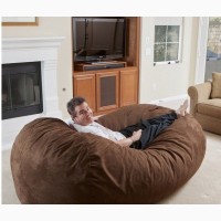 Мягкий бескаркасный диван из Велюра купить недорого