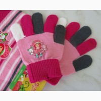 Комплект набор шапка и перчатки, 4-8лет, два цвета - НОВЫЕ