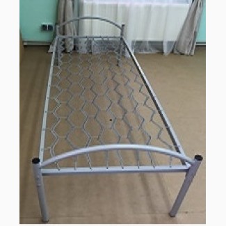 Кровать металлическая 190х90, спинка метал