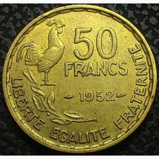 Франция 50 франков 1952 год ОТЛИЧНАЯ