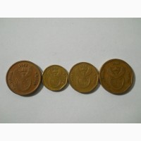 Монеты ЮАР (4 штуки) новый вид
