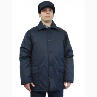 Зимняя рабочая куртка ЕС темно-синего цвета, тк.Грета (ЧШК)