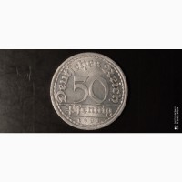 50 пфеннигов. 1921г. А. Германия. Алюминий