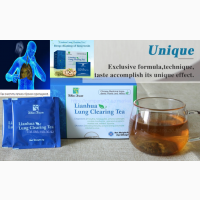 Новая китайская формула чая от всех видов инфекций Lianhua lung Сlearing Tea