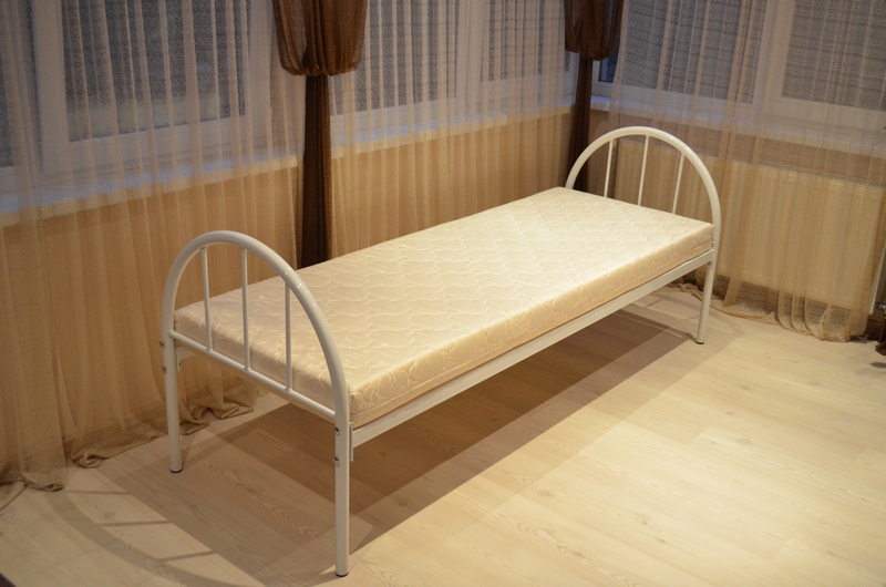 Фото 5. Металлические кровати: односпальная кровать бюджетная, двухъярусные кровати