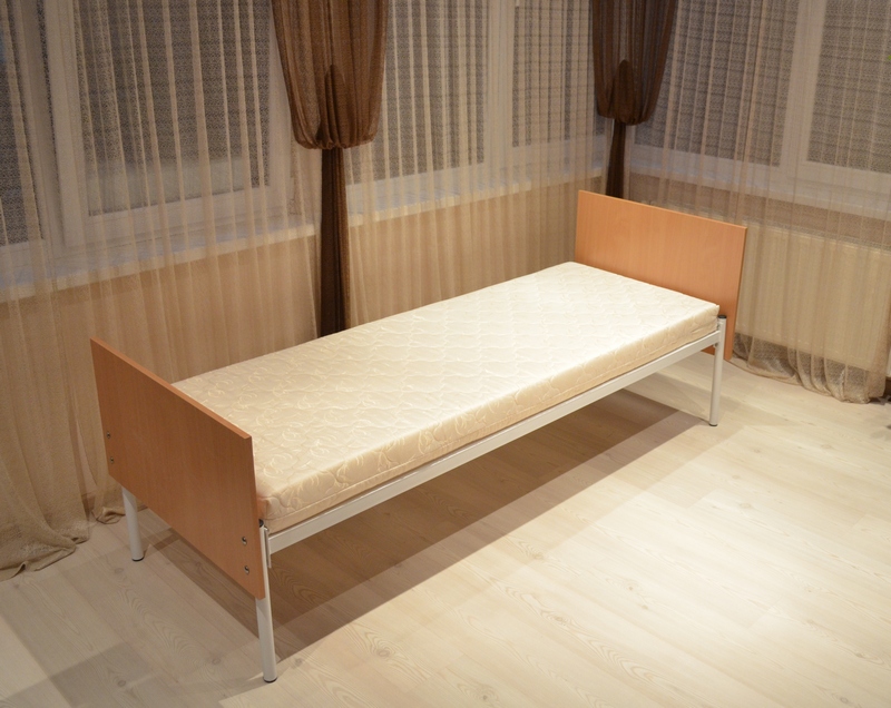 Фото 9. Металлические кровати: односпальная кровать бюджетная, двухъярусные кровати