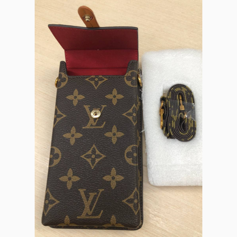 Фото 11. Женская маленькая коричневая модная стильная мини сумочка с фирменным теснением луивитон