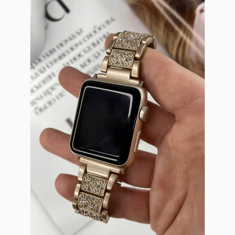 Фото 2. Swarovski ремінець з камінцями для Apple Watch Diamond Женский Алмазный брендовый