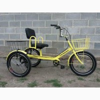 Велосипед трёхколёсный грузовой для взрослых (велорикша)