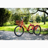Велосипед трёхколёсный грузовой для взрослых (велорикша)