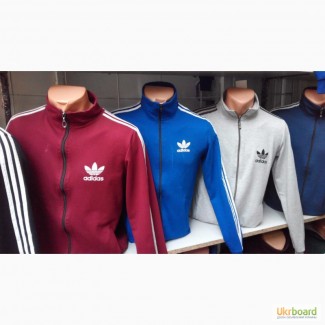 Спортивная мужская кофта Adidas с боковыми полосами, лампасами весна