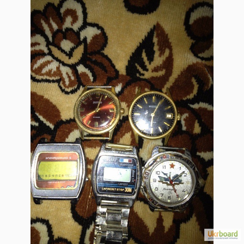 Фото 2. Продам часы Шарп, Командирские, Электроника 5, +Командирские с браслетом (идеал)+Biao Q1