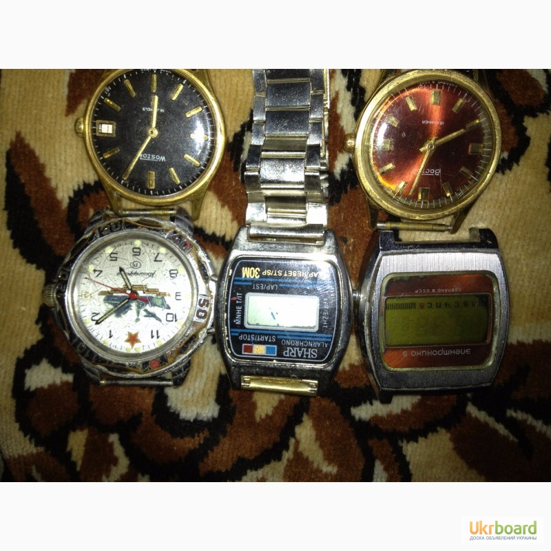 Фото 5. Продам часы Шарп, Командирские, Электроника 5, +Командирские с браслетом (идеал)+Biao Q1