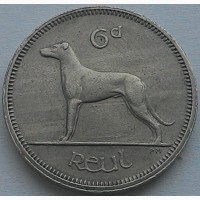 Ирландия 6 пенни 1967 год