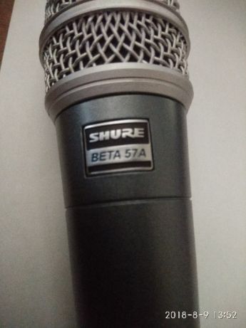Фото 3. Инструментальный микрофон SHURE BETA57A (оригинал)
