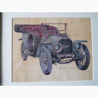 Рисунок раритетного авто Peerless-1909