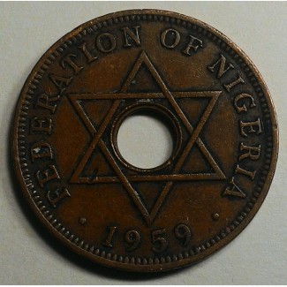 Нигерия 1 пенни 1959 г