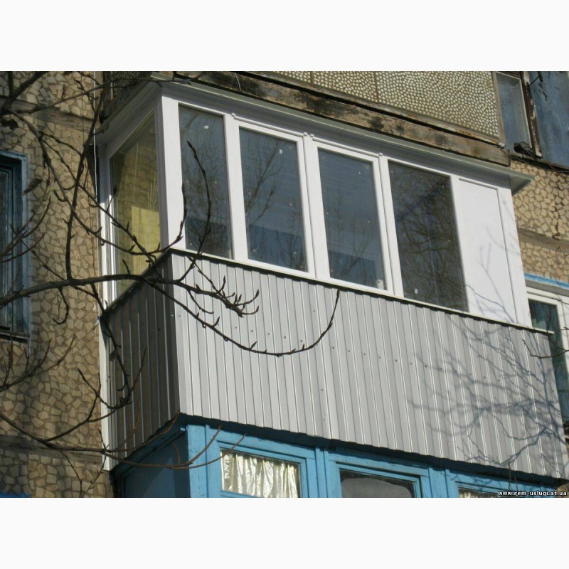 Фото 4. Профлист под балкон, Профнастил для балкона, Обшивка балкона профнастилом.Киев недорого