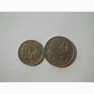Монеты Австралии (2 штуки)