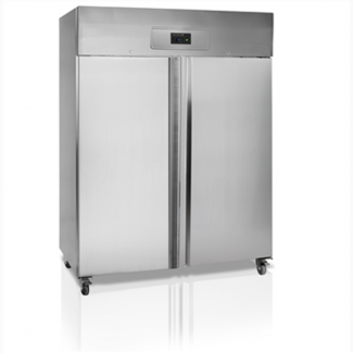 Морозильный шкаф двух дверный в нержавейке Tefcold RF1420-P