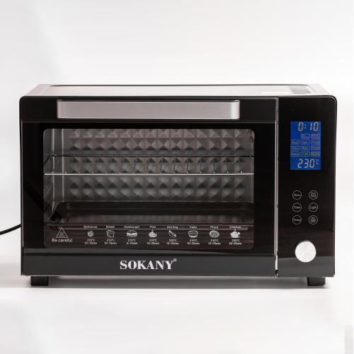 Фото 2. Духовка електрична настільна SOKANY SK-10011 об#039;ємом 50 літрів з таймером, чорний