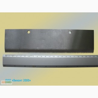 Нож прямой зубчатый для Flow-pack 220х59х2, 5 мм