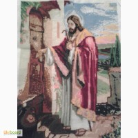 Продам картину вишиту хрестиком Ісус стукає в двері