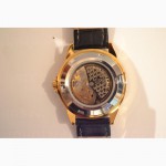 Мужские классические часы Rolex Skeleton Black Gold с гарантией