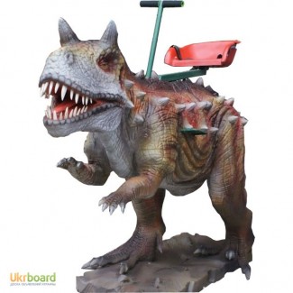 Акция: продажа детских аттракционов динозавры-качалки Карнотавр по супер цене