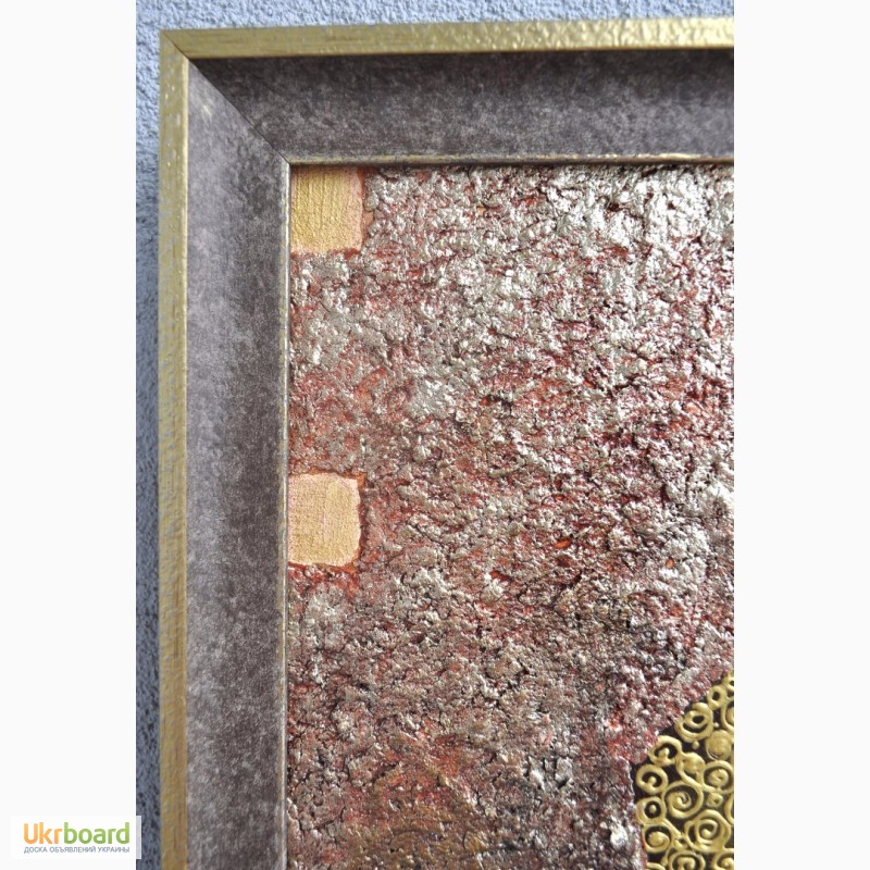 Фото 4. Картина маслом на холсте, копия Климта, Золотая Адель, 40х40 см. На подарок