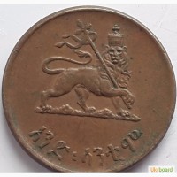 Эфиопия 1 цент 1943 год СОСТОЯНИЕ