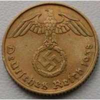 Германия 5 пфеннигов 1938 А год Третий Рейх! д34