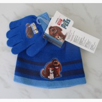 Комплект набор шапка и перчатки, 2-4г, два цвета - НОВЫЕ