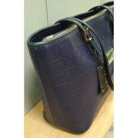 Большая сумка, Versace 1969, Италия, экокожа, синяя