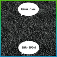 Резинова крихта SBR 0, 2 мм - 1 мм оптом EPDM, резиновий порошок