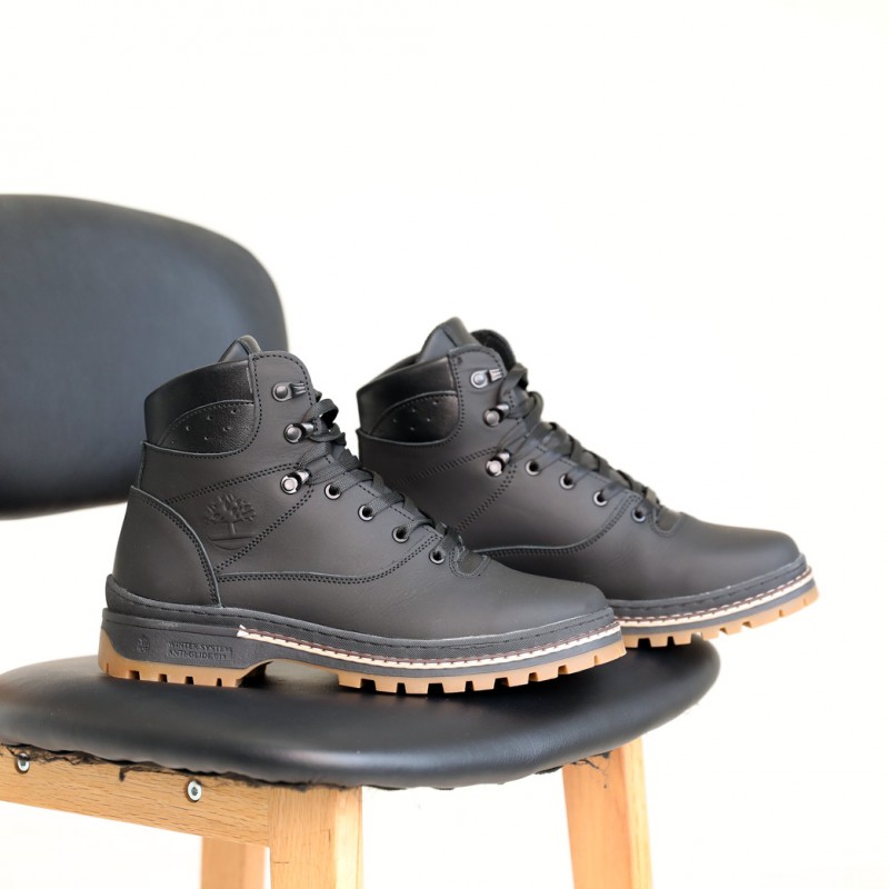 Фото 2. Стильні черевики в чорному універсальному кольорі, з натуральної шкіри