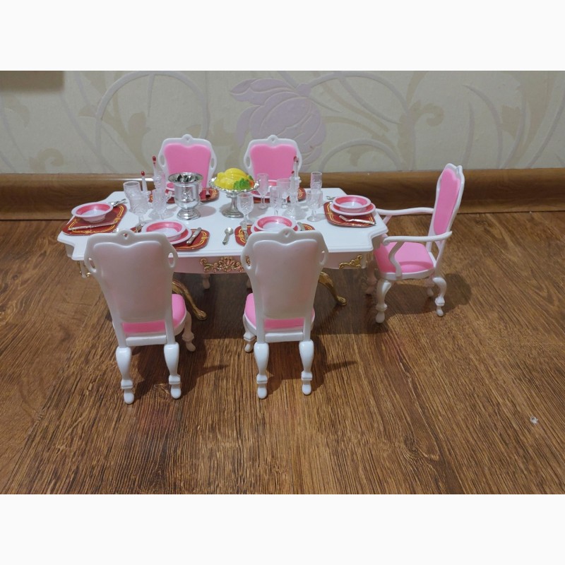Фото 3. Продам три комплекти іграшкових меблів для ляльок з аксесуарами б/у в гарному стані