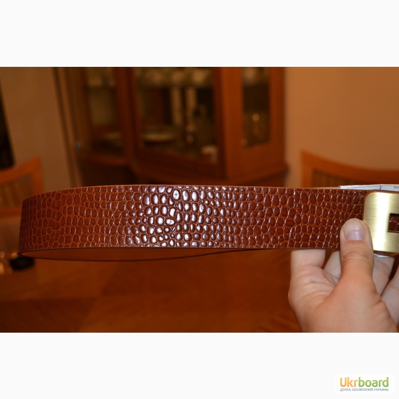 Фото 4. Пояс diane von furstenberg croc leather belt, оригинал