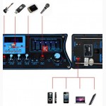 Активная колонка DP15-02 / 200W (USB/Bluetooth/2 радиомикрофона)