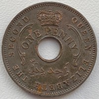 Британская Нигерия 1 пенни 1959 год е194