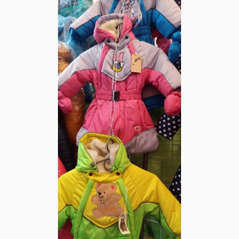 Фото 8. Детские весенне- зимние комбинезоны -трансформеры с отстежным мехом от 0 до 2 лет, цвета