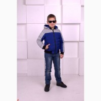 Двухсторонняя весенняя курточка для мальчика Весна 2018 с 110-146 р
