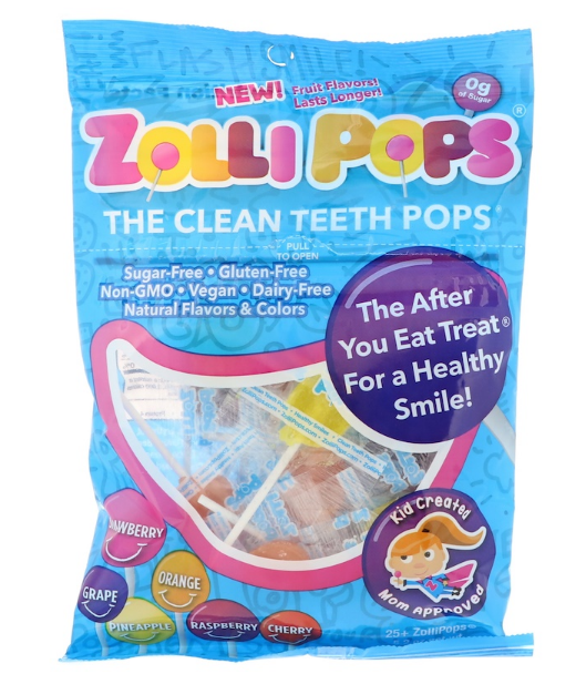 Фото 7. Чистые зубы Леденцы на палочке Zollipops 15шт Zollipops - Чистые зубы Леденцы на палочке