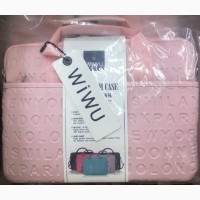 Сумка для ноутбука Wiwu Cosmo Vogue Slim case 13”- 14” плечевой ремень Pink Slim case