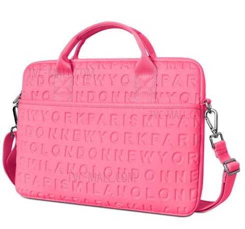 Фото 7. Сумка для ноутбука Wiwu Cosmo Vogue Slim case 13”- 14” плечевой ремень Pink Slim case