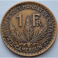 Камерун 1 франк 1926 год НЕ ЧАСТАЯ!!! е409