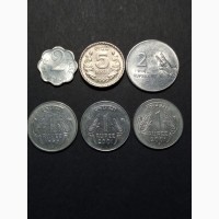 Подборка 6 монет. Индия