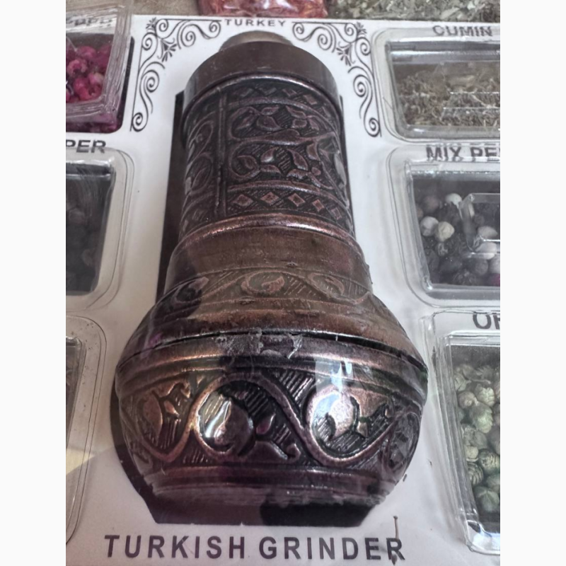 Фото 14. Турецкий Подарочный набор специй Furkanzade 6+6 Baharat Spice Set Большая деревянная