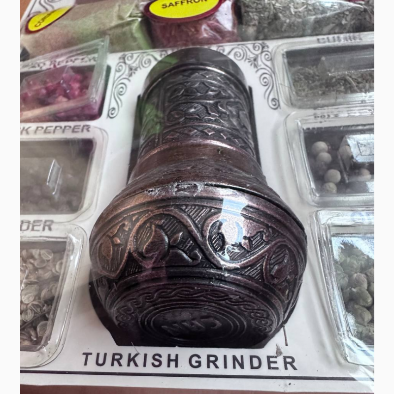 Фото 4. Турецкий Подарочный набор специй Furkanzade 6+6 Baharat Spice Set Большая деревянная